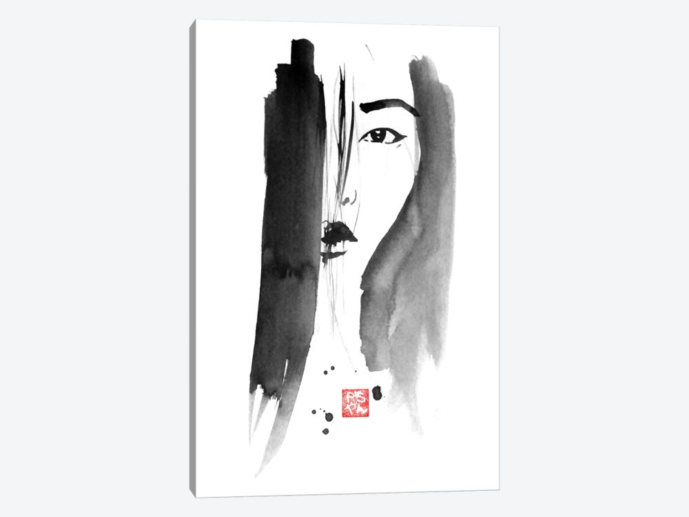 Chinese Woman Portrait by Péchane 1-piece Canvas Wall Art