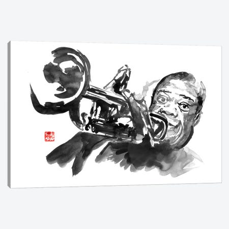 Louis Armstrong Canvas Print #PCN334} by Péchane Canvas Wall Art