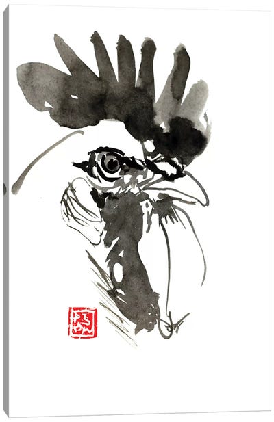Coq Canvas Art Print - Chicken & Rooster Art