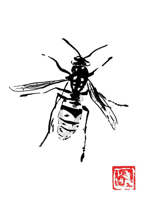 Wasp by Péchane wall art