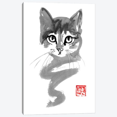 Cute Cat Line Canvas Print #PCN358} by Péchane Canvas Print