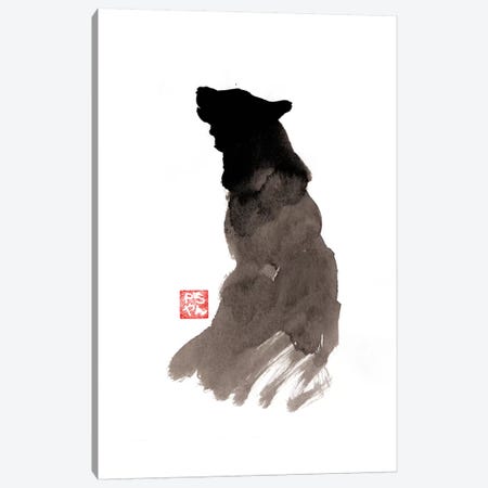 Crying Wolf Canvas Print #PCN38} by Péchane Canvas Art