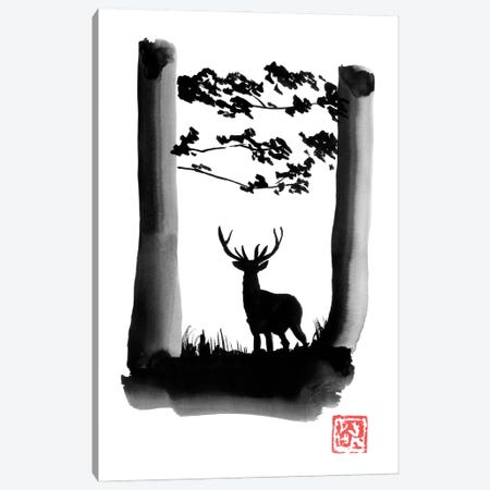 Deer Canvas Print #PCN396} by Péchane Canvas Art