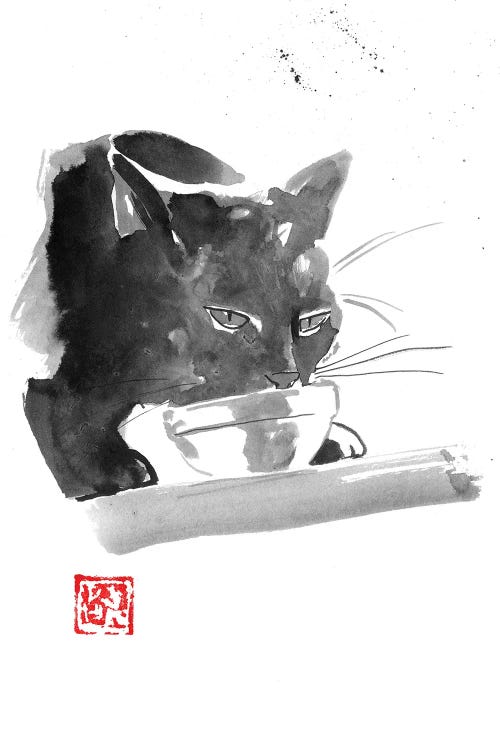 Drinking Cat