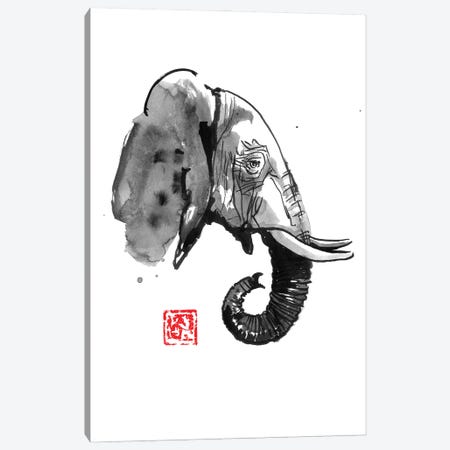 Elephant Profile Canvas Print #PCN403} by Péchane Canvas Art Print