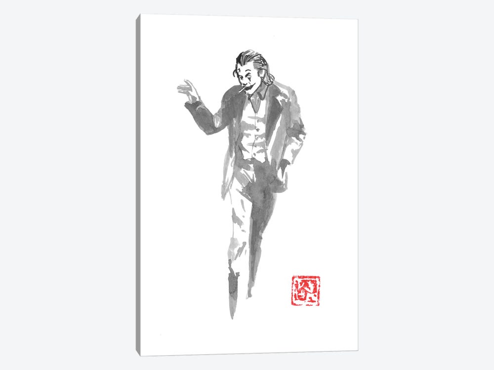 Joker In The Street by Péchane 1-piece Canvas Artwork