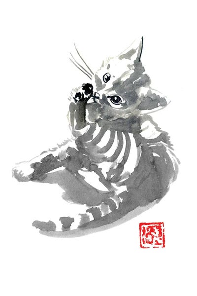 Kittens: Washing Kitty by Péchane