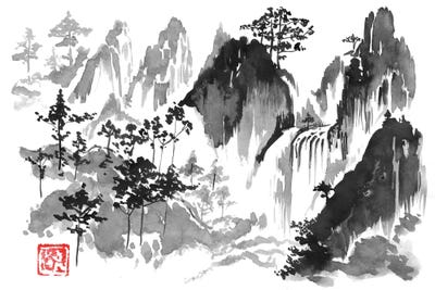 The Fall by Péchane metal wall art