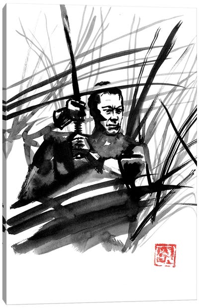 The Fight Canvas Art Print - Samurai Art