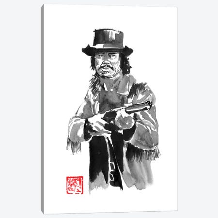 Charles Bronson With Rifle Canvas Print #PCN459} by Péchane Canvas Artwork