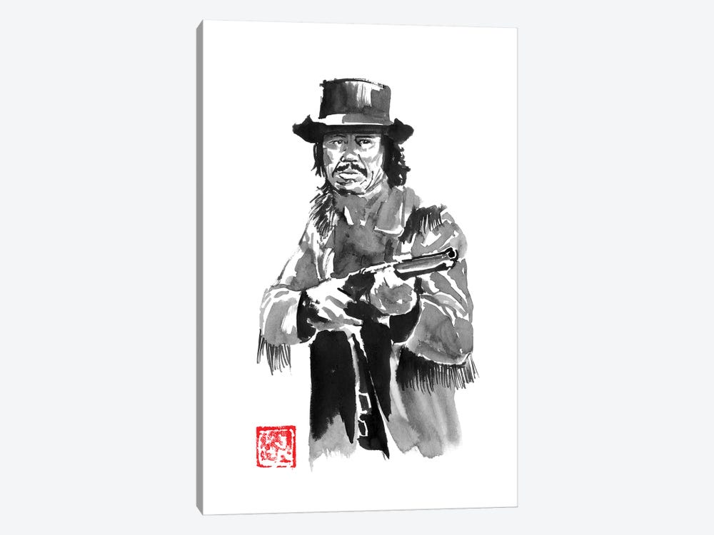 Charles Bronson With Rifle by Péchane 1-piece Art Print