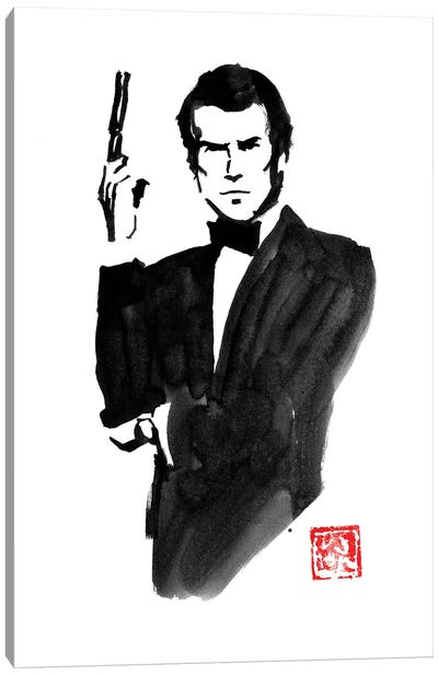 James Bond Pierce Brosnan Canvas Art Print - James Bond