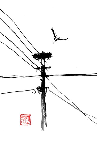 Storks: Taking Off Storke by Péchane