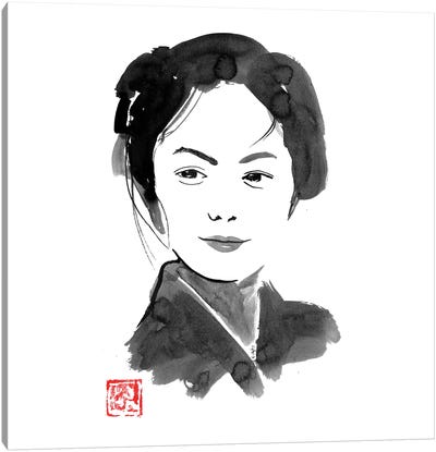 The Painters Daughter Canvas Art Print - Geisha