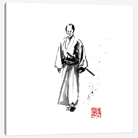 Walking Samurai Canvas Print #PCN481} by Péchane Art Print