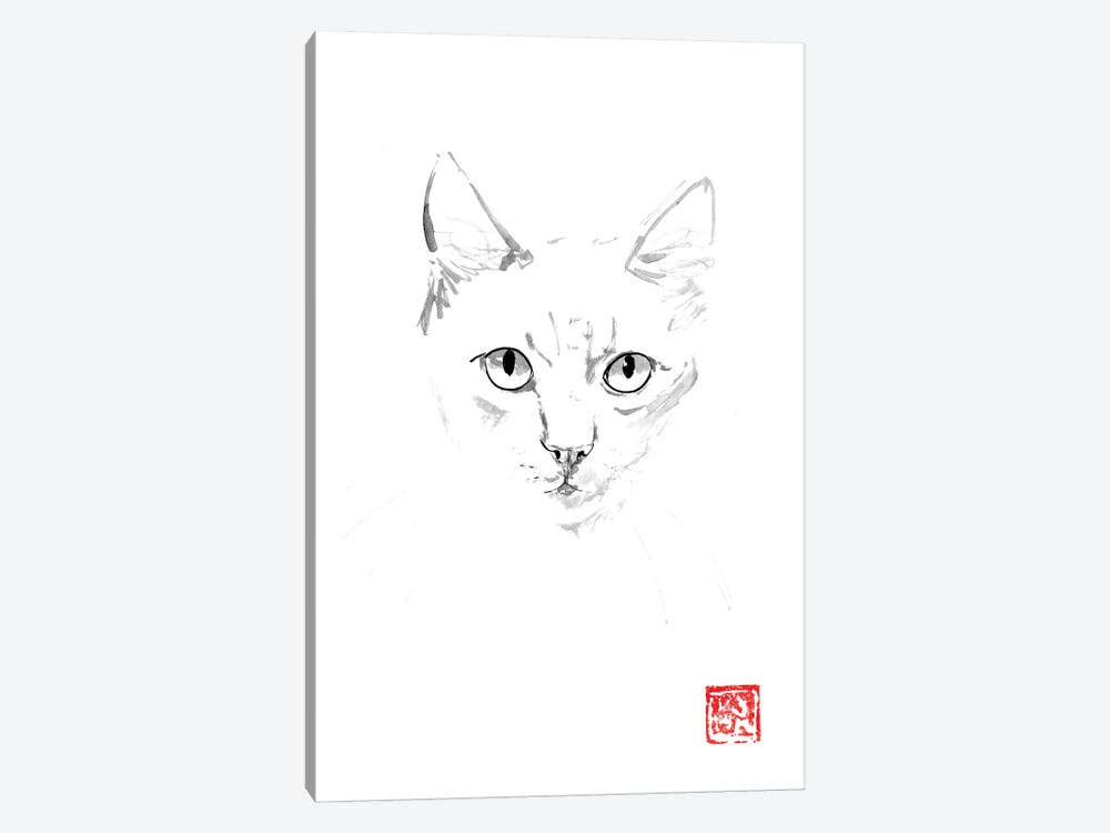 Ginger Cat by Péchane 1-piece Canvas Art Print