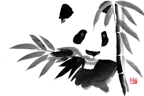 Pandas: Eating Bamboo by Péchane