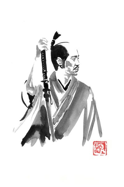 Land Of The Rising Sun: Waiting Samurai by Péchane