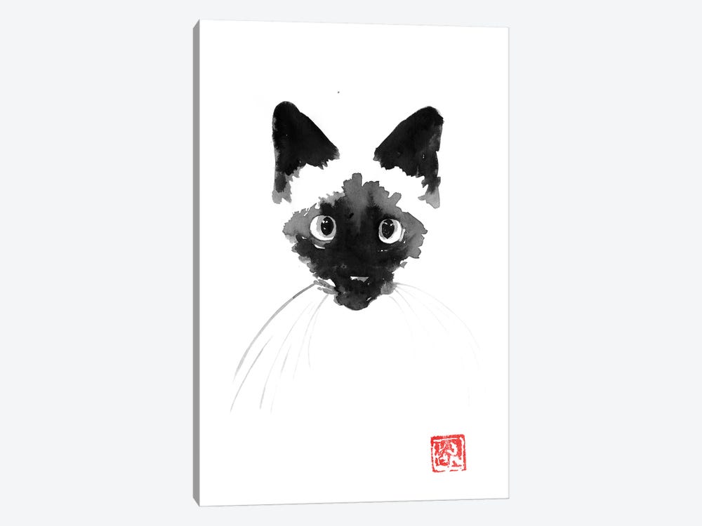 Siamese Cat by Péchane 1-piece Canvas Wall Art
