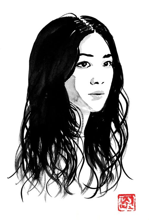 Tang Wei by Péchane wall art
