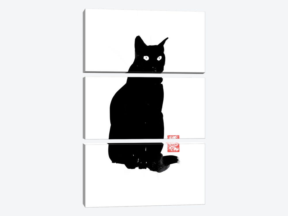 An Idea Of A Cat by Péchane 3-piece Art Print