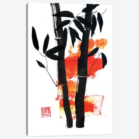 bamboo In Yellow Canvas Print #PCN501} by Péchane Canvas Art