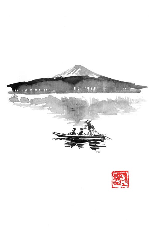 Fuji And Boat