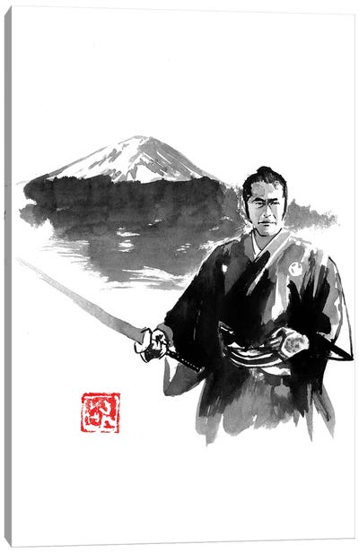 Fuji And Toshiro Canvas Art Print - Samurai Art