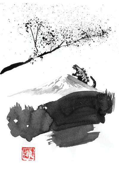 Japan: Fuji And Monster by Péchane