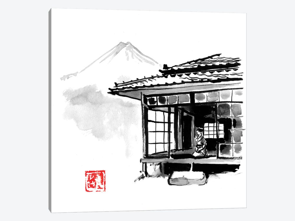 Living At Fuji by Péchane 1-piece Canvas Wall Art