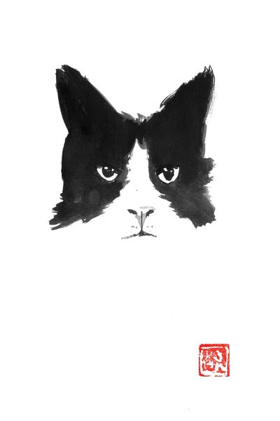 Japanese Minimalism: The Cat by Péchane