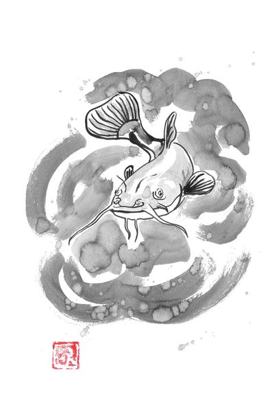 Catfish by Péchane canvas print