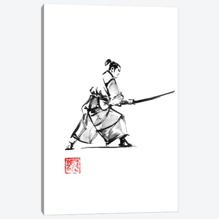 Samurai En Garde Canvas Print #PCN530} by Péchane Canvas Print