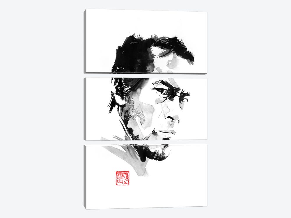 Young Mifune by Péchane 3-piece Canvas Artwork