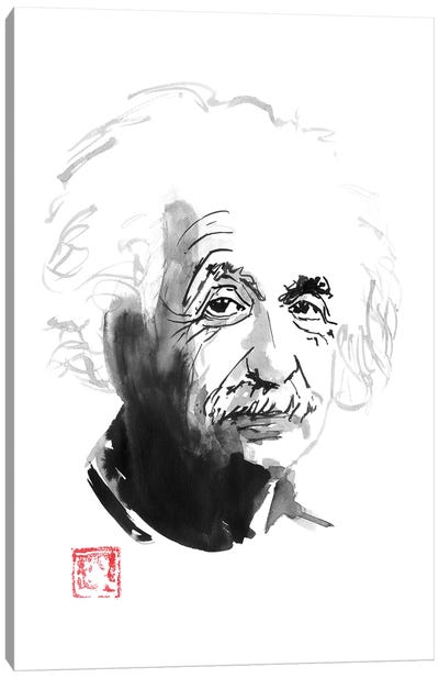 Albert Einstein Canvas Art Print - Inventor & Scientist Art