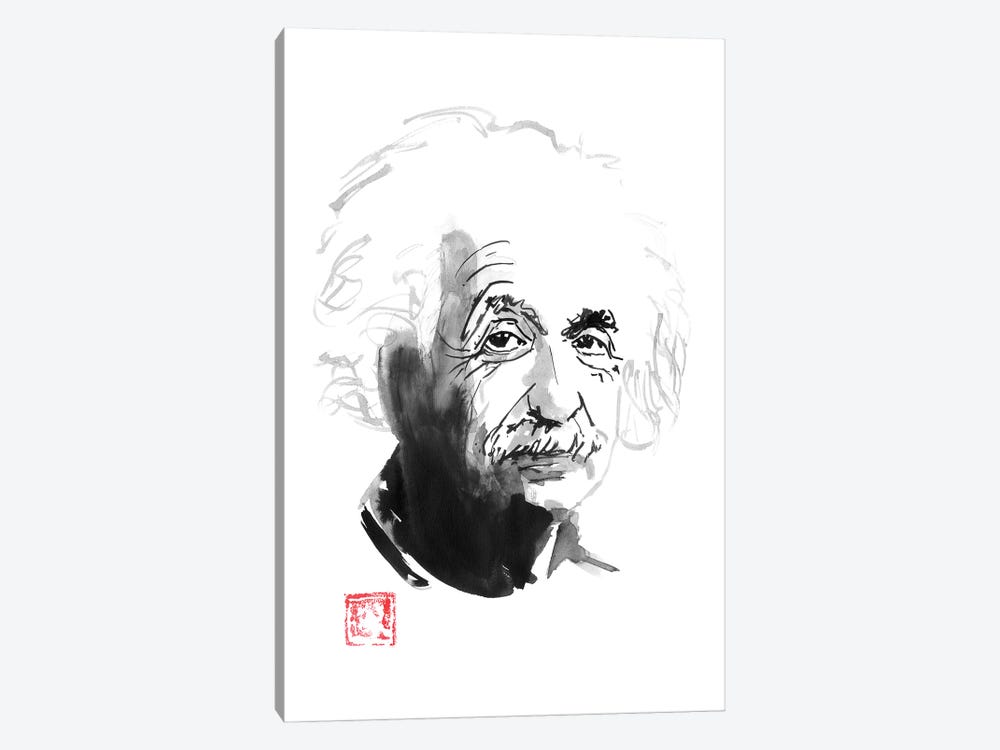 Albert Einstein by Péchane 1-piece Canvas Artwork