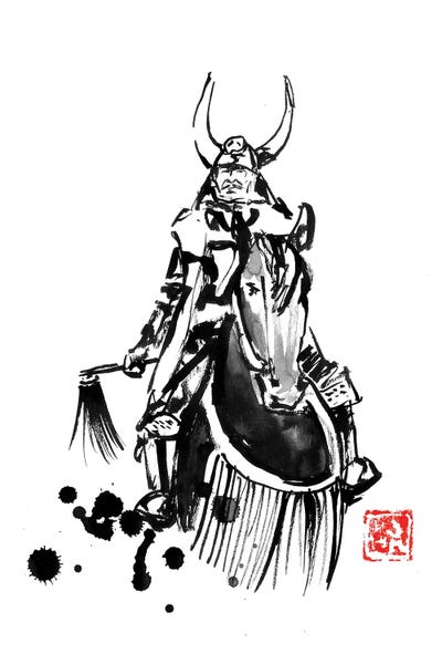 Japanese Culture: Shogun Riding by Péchane