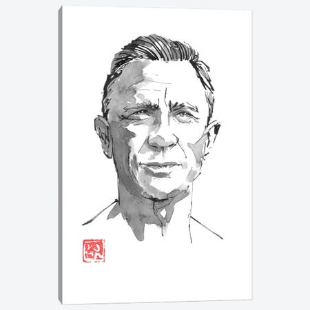Daniel Craig Canvas Print #PCN545} by Péchane Art Print