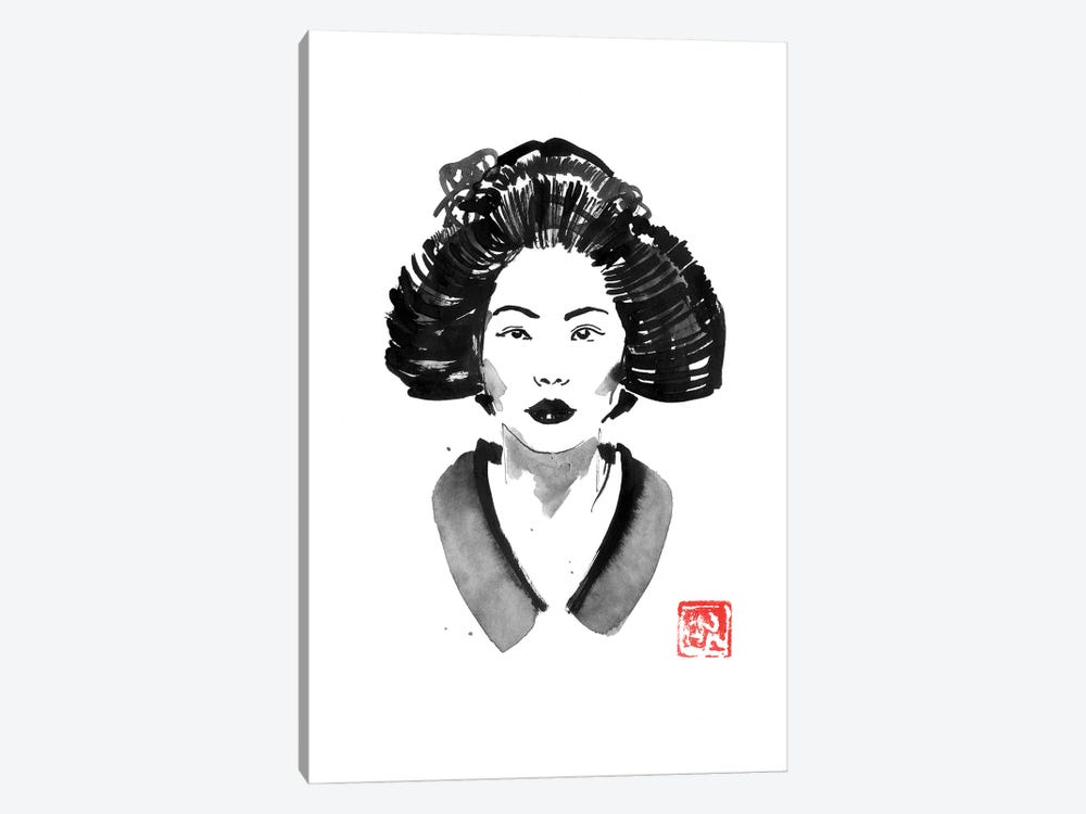 The Geisha by Péchane 1-piece Canvas Art Print