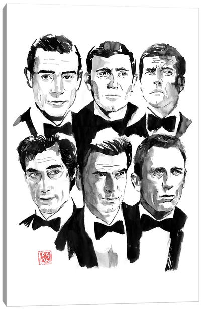 The Bonds Canvas Art Print - James Bond