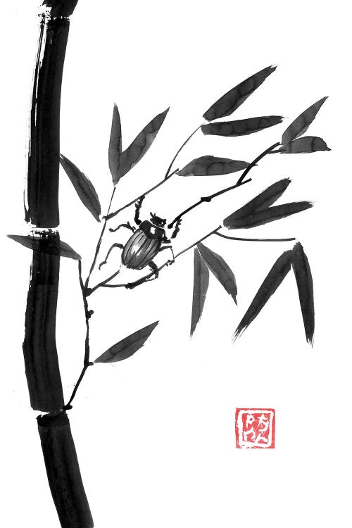 Bamboo And Beetle by Péchane wall art