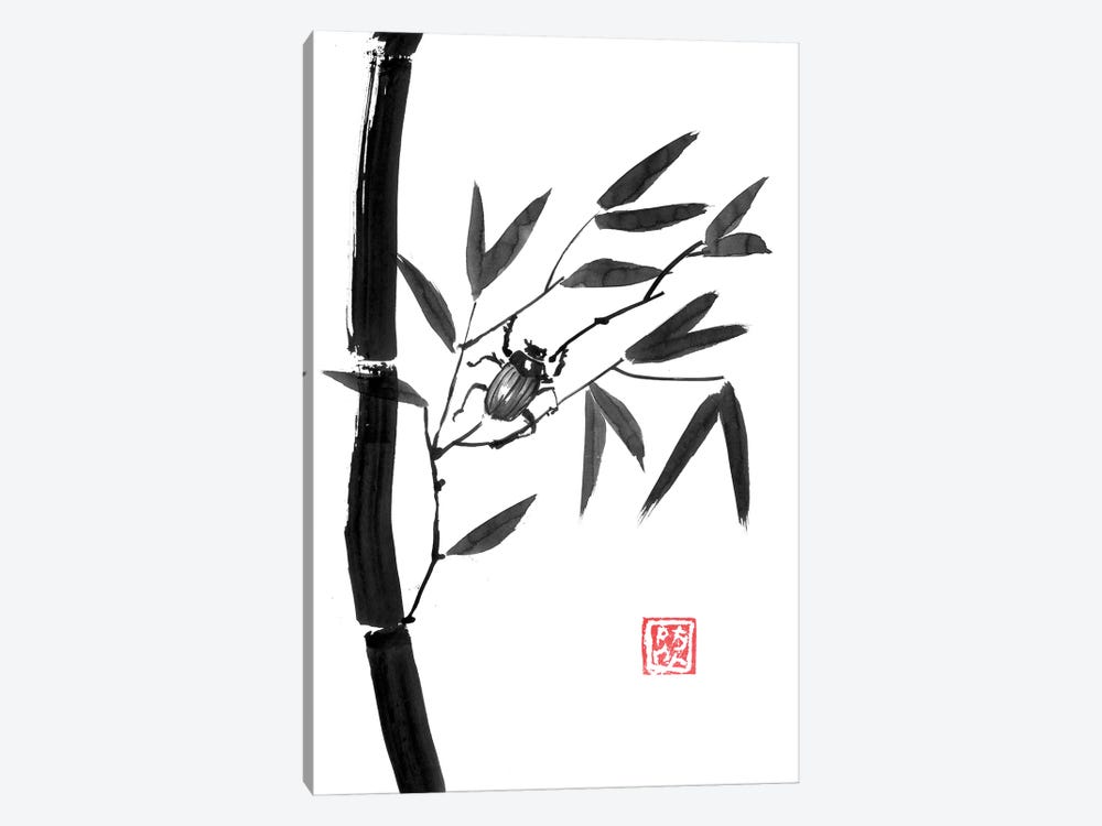 Bamboo And Beetle by Péchane 1-piece Art Print