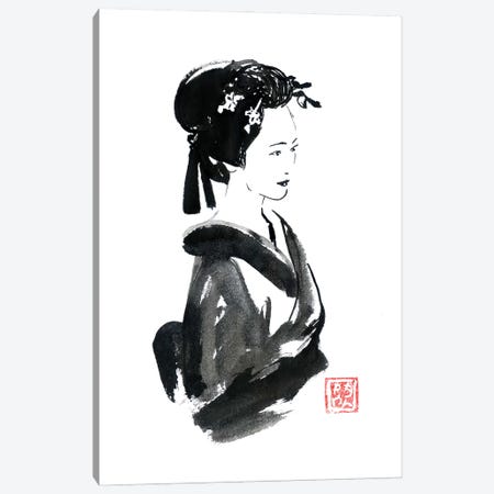 Beautiful Geisha Canvas Print #PCN586} by Péchane Canvas Print