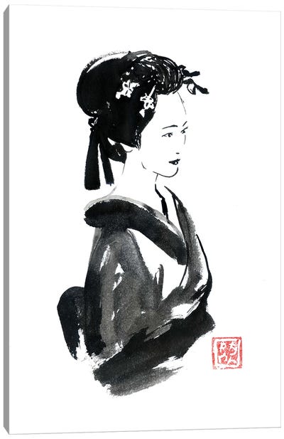 Beautiful Geisha Canvas Art Print
