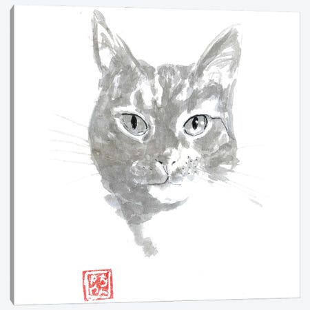 Yellow Cat Canvas Print #PCN588} by Péchane Canvas Art