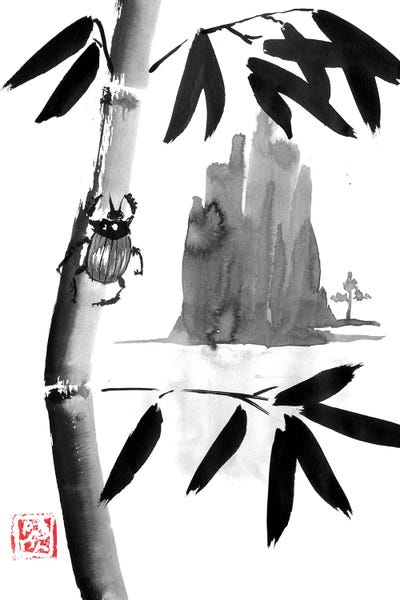 Bamboo: Beetle And Mountain II by Péchane
