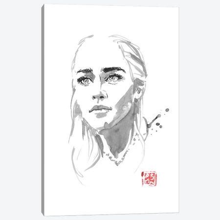 Daenerys Canvas Print #PCN603} by Péchane Art Print