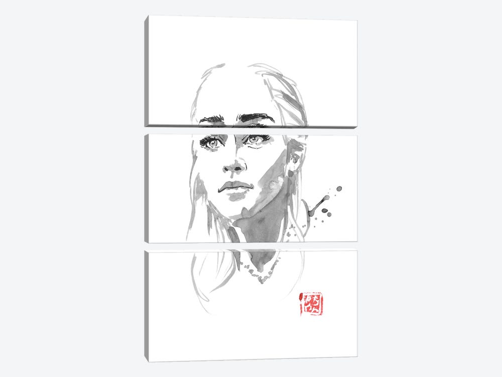 Daenerys by Péchane 3-piece Canvas Art Print