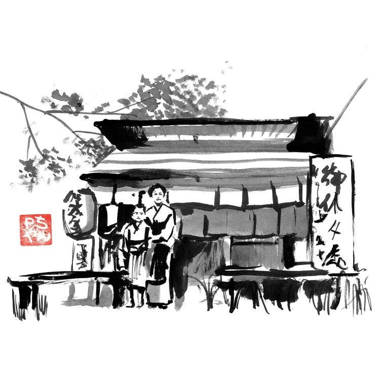 Edo Shop by Péchane wall art
