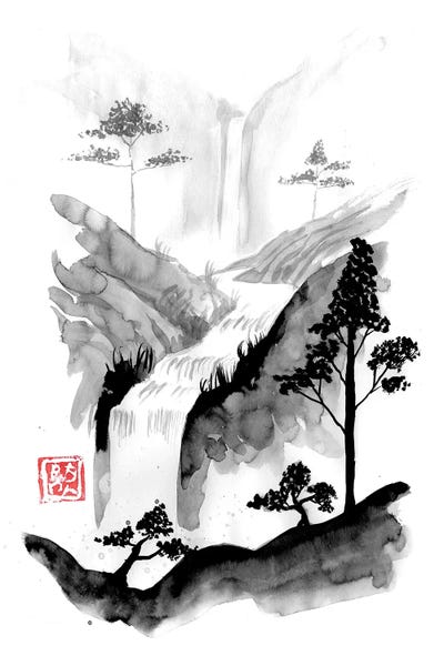 Black & White Florals: Fall And Trees by Péchane